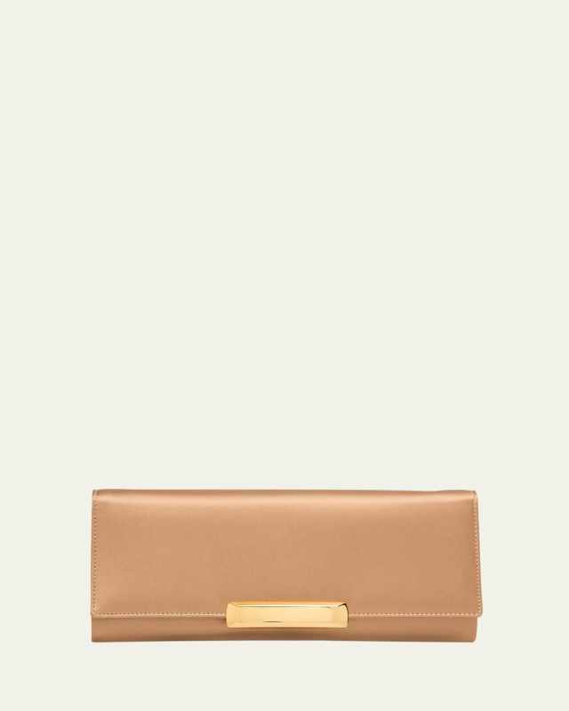 Bar Clutch Bag in Satin